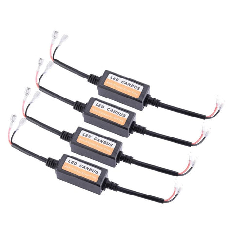 H1 / H3 4Pc Headlight Decoder Canbus Anti Flicker Resistor