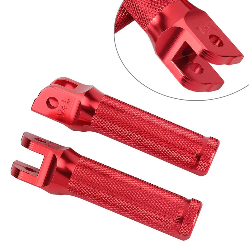 Ducati Panigale 959 Red CNC Front Foot Pegs (2016-2020)