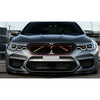 BMW 1 2 3 4 Series 2 x V Brace Grille Radiator Grill Gloss (2012-2020)