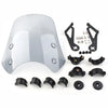 Harley Dyna Softail Grey Windscreen Windshield w/ Bracket (2006-2023)