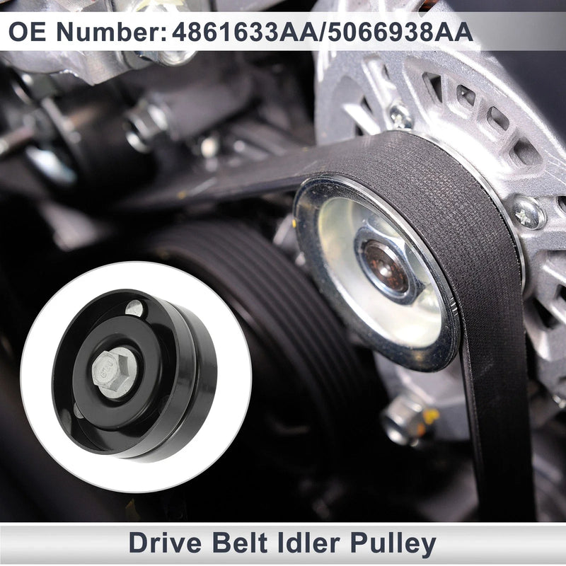 Jeep Cherokee (2001-2008) 1 x Pulley Drive Belt Idler Pulley