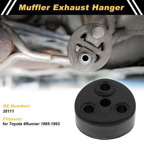 Toyota 4Runner Muffler Exhaust Hanger Black 1 Pc (1985–1993)