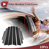 Toyota Corolla Cross (2020-2022) Black 10 Pcs Car Door Pillar Trim