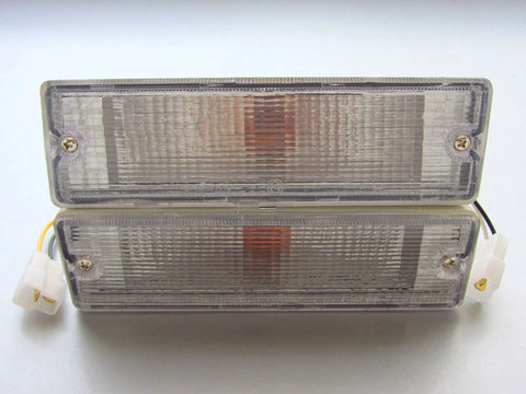 Nissan Navara D21 Clear Bumper Bar Indicator Lights (1986-1997)
