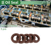 Make Model Oil Seal 25x42x10mm FKM Rubber High Pressure Brown 5 Pcs