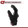 1 Pair Motorcycle Gloves Heat Dissipation Cycling Glove L Black Red Polar Fleece