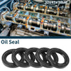 Oil Seal Rotary Shaft Seal NBR Rubber 30x45x7mm Black 5Pcs