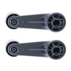 Toyota Landcruiser Hilux 2pc L/R Window Crank Grey