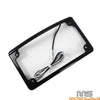 Harley Touring 7"x4" Curved License Plate Frame w/ LED Light (2009-2023)