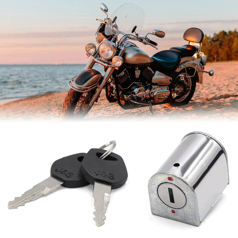 Honda CG125 Stainless Steel Motorcycle Steering Lock w/ Keys