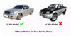 Mitsubishi L200 Animal (1995-2005) Rear Mud Flap (2 x)