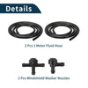 Ford F250 F350 F450 Windshield Washer Nozzle & Gasket, Fluid Hose (2005-2023)