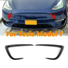 Tesla Model Y Black Front Fog Light Eyebrow Trims Cover (2020–2024)