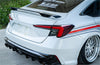 Hyundai Elantra Sedan ABS Rear Glossy Black Wing Spoiler (2017-2023)
