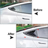 Tesla Model 3, Y Rear Window Side Vent Shutter Louver Cover Trim (2017-2023)