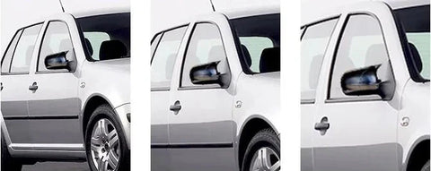VW Golf MK4 Side View Mirror Covers Gloss Black 2 Piece (1997-2003)