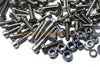 Motorcycle 126 x Bolzen Universal Edelstahl Motorrad Rahmen Schrauben