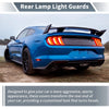 Ford Mustang (2024-2025) Smoked Black Tail Light Protector Trim Covers