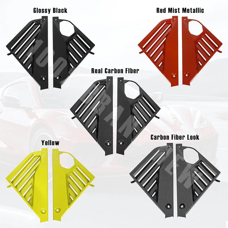Corvette C8 (2020 - Present) Carbon Fiber Look 2 x ABS Engine Bay Panel Covers