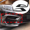 Benz W222 S63 S65 2014-17 Carbon Fiber Front Bumper Fins Air Vent Covers