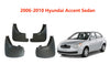Hyundai Accent Sedan 2006-2010 Fender Mud Flaps Splash Guards (2006-2010)