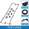 Kia Spectra 2004-2009 with Spark Plug Seals Valve Cover Gasket