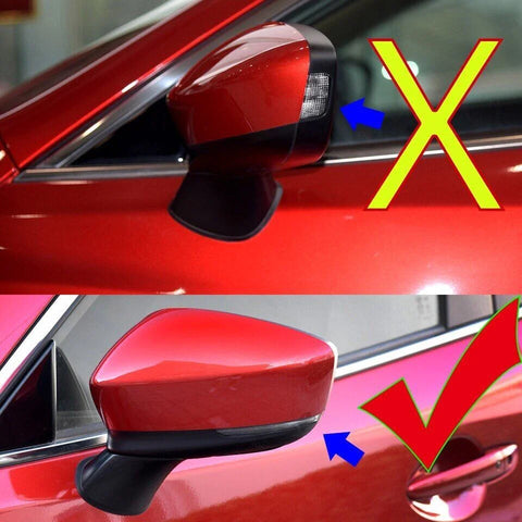 Mazda 6 Red Left Driver Side Door Wing Mirror Cover Cap Shell (2018–2022)