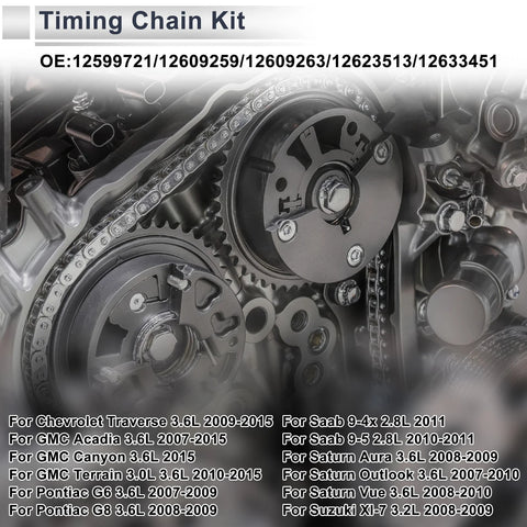 Chevrolet Traverse Buick Enclave Timing Chain Kit (2009-2016)