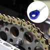 Motorcycle 2pcs / 12mm Dia / Hole Blue Silver Tone Chain Axle Tensioner