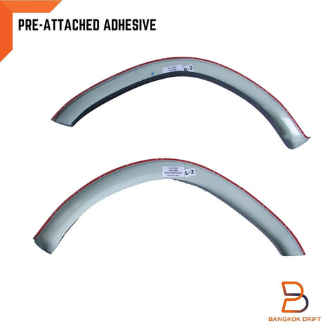 Toyota Hilux Revo Front Set Slim Matte Black Fender Flares (2015-2020)