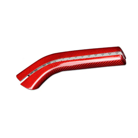For 2010-2015 Camaro Red Carbon Fiber Parking Brake HandBrake Grip Cover Trim