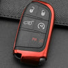 Jeep Compass Renegade Red TPU Remote Key Shell Cover (2017-2023)