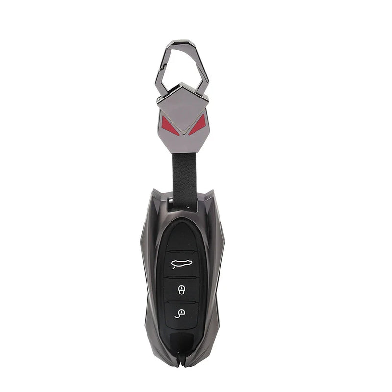 Porsche Carrera 911 Black Remote Key Fob Case Shell Cover (2012-2019)