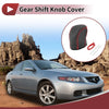Acura TL Black Red Faux Leather Set Car Gear Shift Knob Cover (2009 - 2014)