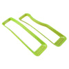 Jeep Wrangler JL 7x Green Front Grille Insert Covers (2018-2021)