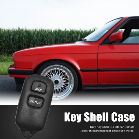 Toyota Camry Corolla Sienna Solara Car Key Shell Case 3-Button