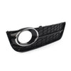 Audi A5 Front Bumper Fog Light Grille Cover w/ Chrome Ring (2008-2011)