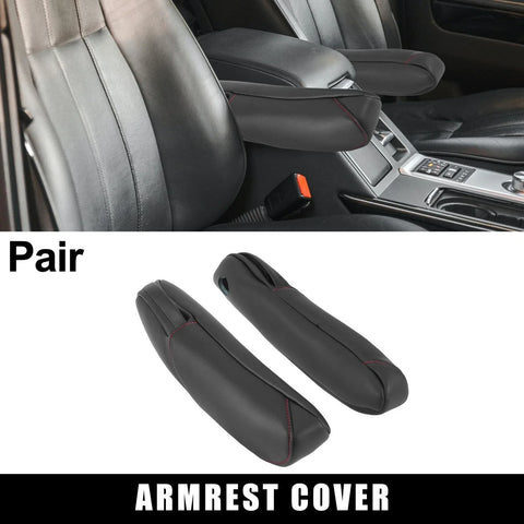 Honda CR-V Car Front Seat Armrest Cover Black with Red Line (2010-2011)