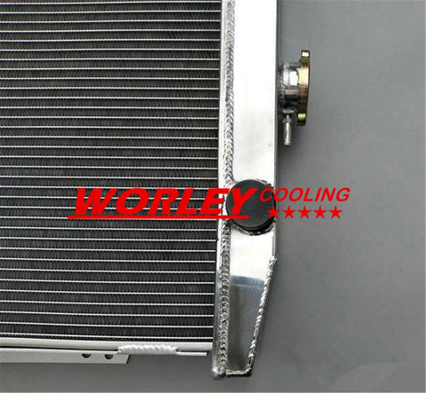 1954-1956 Ford Customline V8 Aluminum Radiator + Fans (1954-1956)