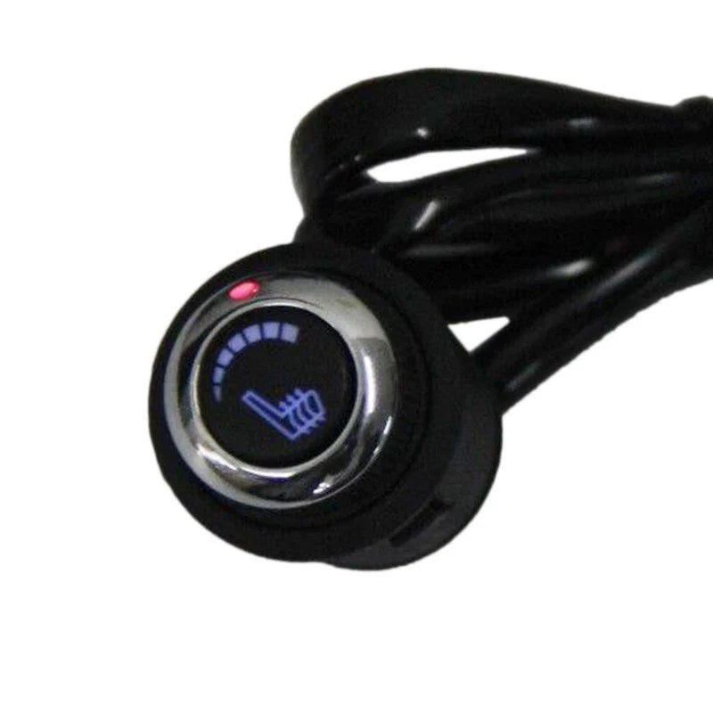 Universal Cars Round Hi-Lo 6 Level Car Seat Heating Pad Button Switch Kit
