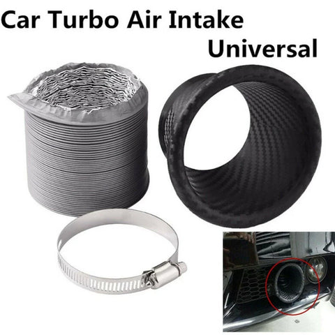 TURBO 1 Set ABS Black Car Front Bumper Carbon Fiber