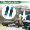 Motorcycle 7/8" 22mm Hand Grips Covers Aluminum Blue