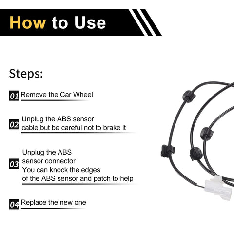 Toyota Hilux (2015-2021) 1 x Right Front ABS Wheel Speed Sensor