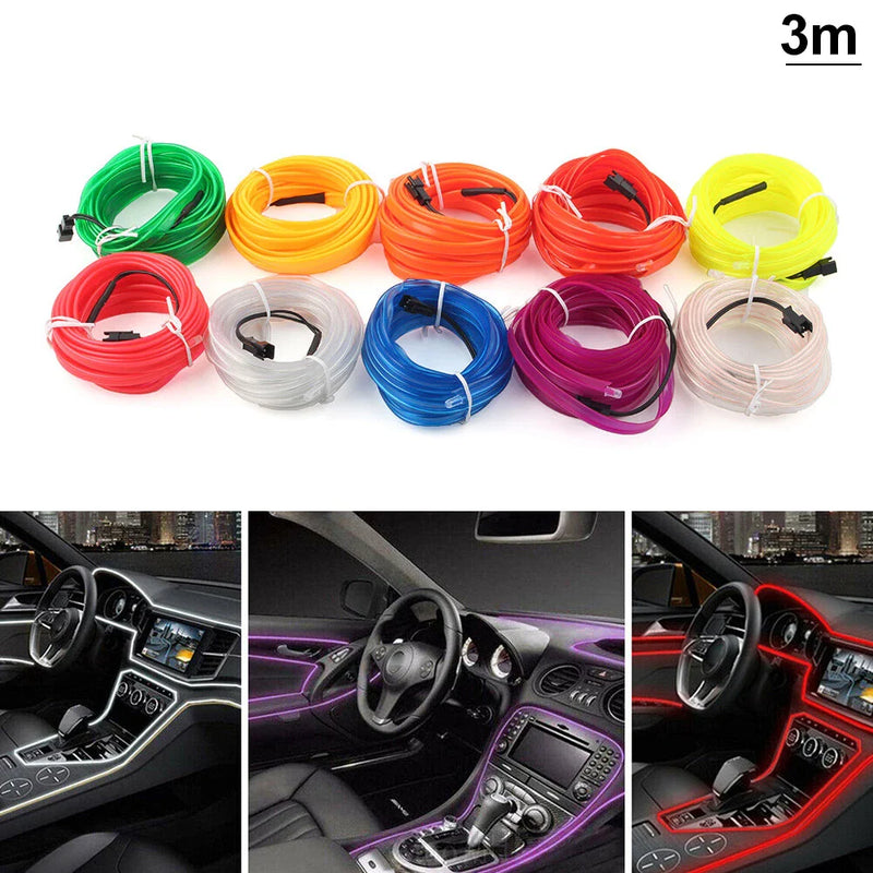 Car Interior Atmosphere Decoration USB 3 Meter LED Strip Lights