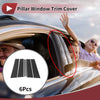 Ford Explorer 2020-2023 Carbon Fiber Black Door Pillar Window Trim