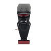 Motorcycle Universal Black Reflector Taillight Rear License Plate Bracket