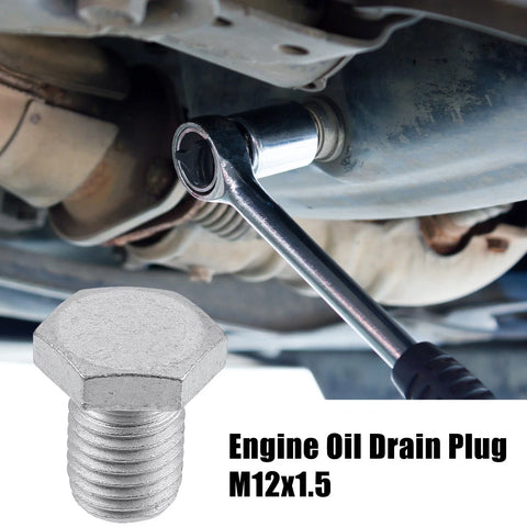BMW Mazda M12x1.5 Steel Engine Oil Drain Plug Screw with Gasket