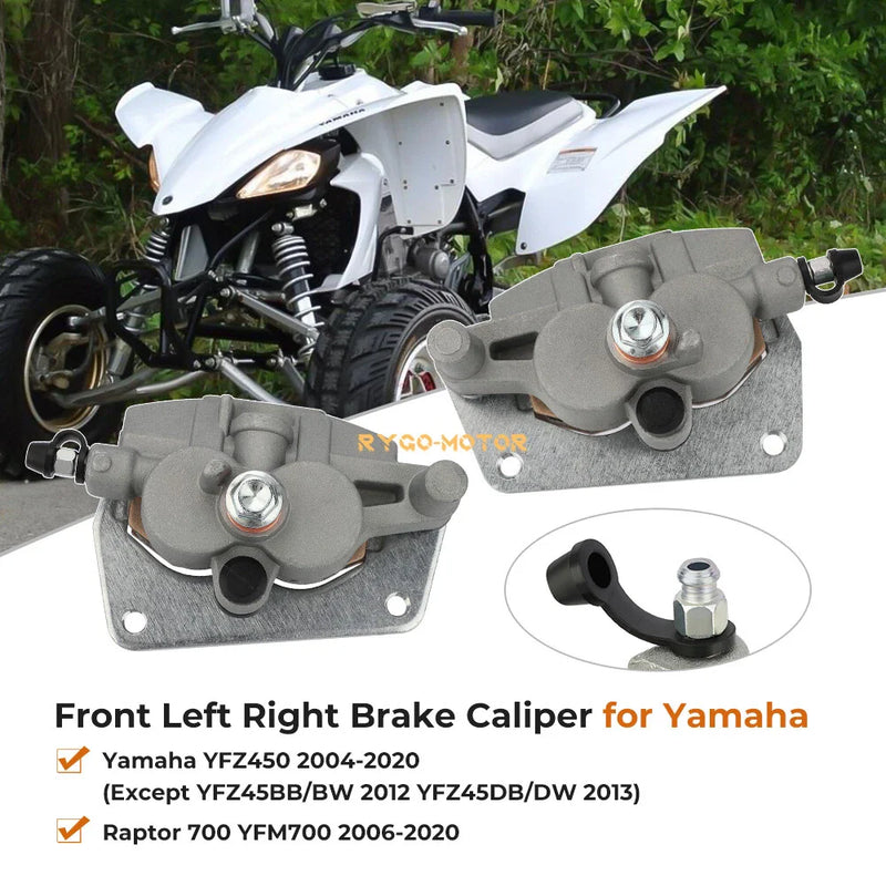 Yamaha YFZ450 YFZ450R YFZ450X Front Brake Calipers & Pads (2004–2024)