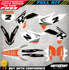 KTM SXF 250 450 Custom Decal Kit SPRINT Stickers (2011-2012)