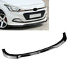 Hyundai i20 MK2 (2015-2017) 3 x pcs Gloss Black Front Bumper Splitter Lip